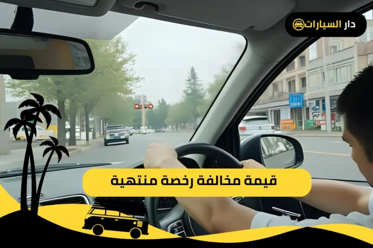 قيمة مخالفة رخصة منتهية